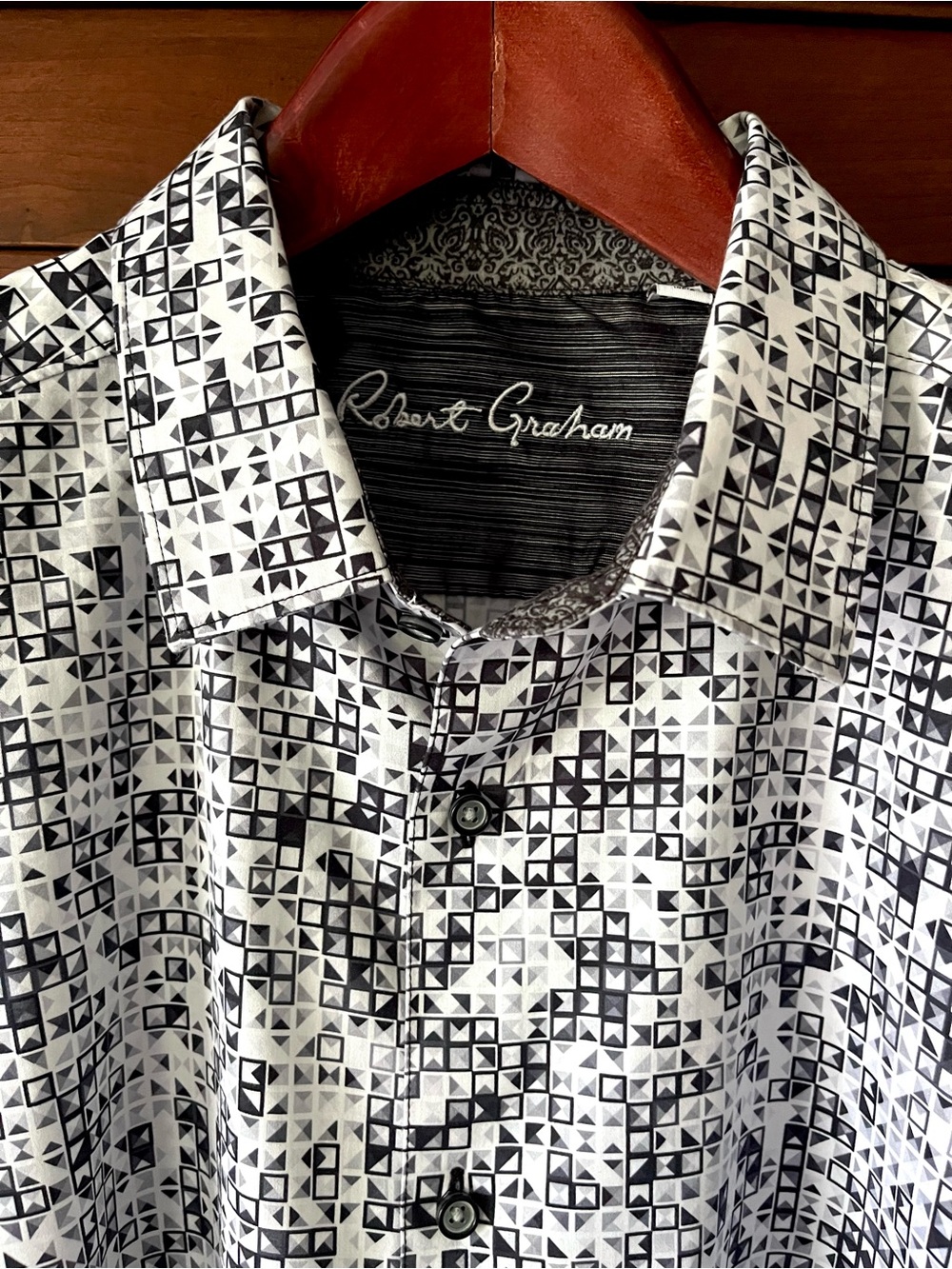 Robert Graham Nautical Flags Check Short Sleeve Shirt 4XL
